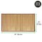 mDesign Bamboo Water Resistant Bath Mat Rug - 2 Pack - Natural Wood